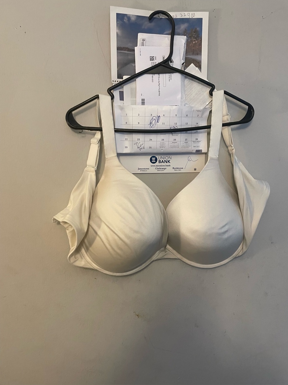 Seamless White T-Shirt Bra with Underwire Support